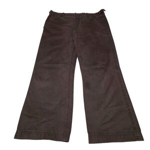 GAP 1969 Pants Mens 40x34 Brown Button Fly Canvas Workwear Chino Cotton Twill